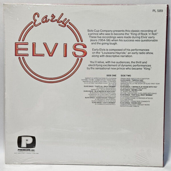 Elvis Presley ââ Early Elvis 1954-1956 Live At The Louisiana Hayride NOS SEALED - Image 2