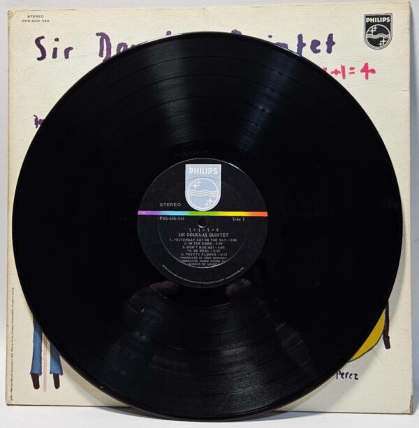 Sir Douglas Quintet - 1+1+1=4 - 1970 ROCK - Philips Press - EX - Ultrasonic Cln - Image 3