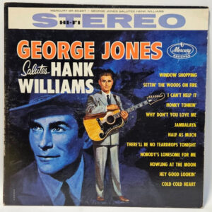 George Jones - Salutes Hank Williams - 1960 Country - EX - Ultrasonic Cleaned