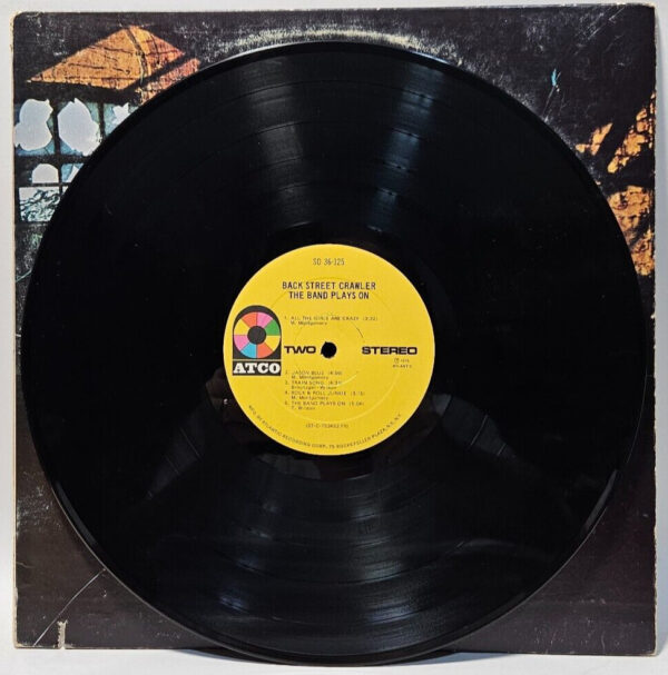 Back Street Crawler - The Band Plays On - 1975 HARD ROCK - EX - Ultrasonic Clean - Image 4