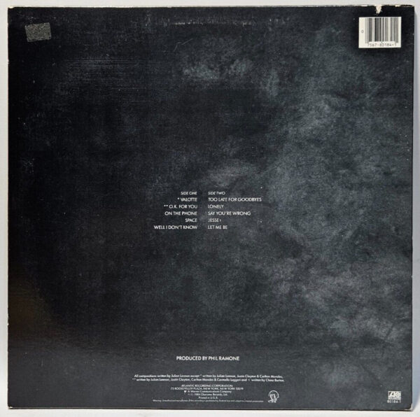 Julian Lennon - Valotte - 1984 POP ROCK SP CHARISMA - EX - Ultrasonic Cleaned - Image 2