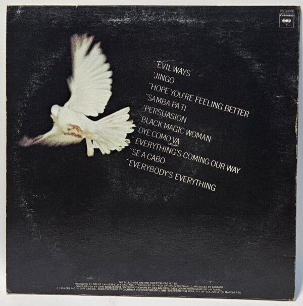 Santana - Santana's Greatest Hits - 1974 ROCK LATIN - EX - Ultrasonic Cleaned - Image 2