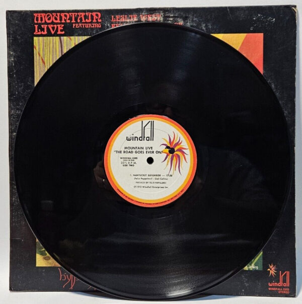 Mountain - Live : The Road Goes Ever On - 1972 BLUES ROCK - VG+ - Ultrasonic Cln - Image 3