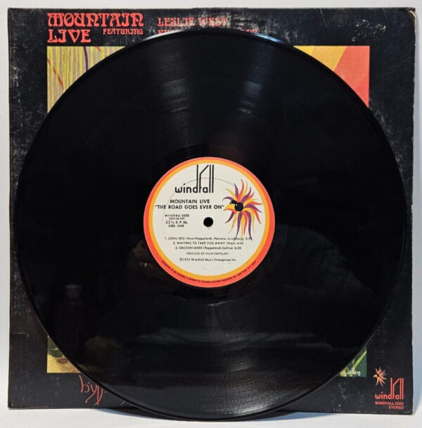 Mountain - Live : The Road Goes Ever On - 1972 BLUES ROCK - VG+ - Ultrasonic Cln - Image 4
