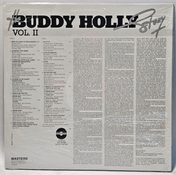 Buddy Holly - The Buddy Holly Story (Original Recordings) Vol. II - NOS SEALED - Image 2