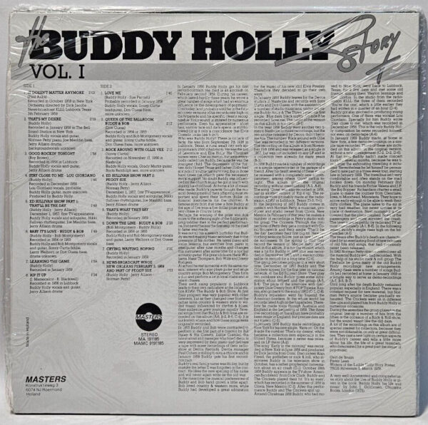 Buddy Holly â The Buddy Holly Story (Original Recordings) Vol. I - NOS SEALED - Image 2