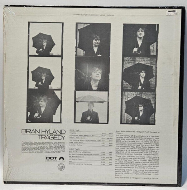 Brian Hyland - Tragedy - A Million To One - 1969 POP ROCK - NOS SEALED - Image 2