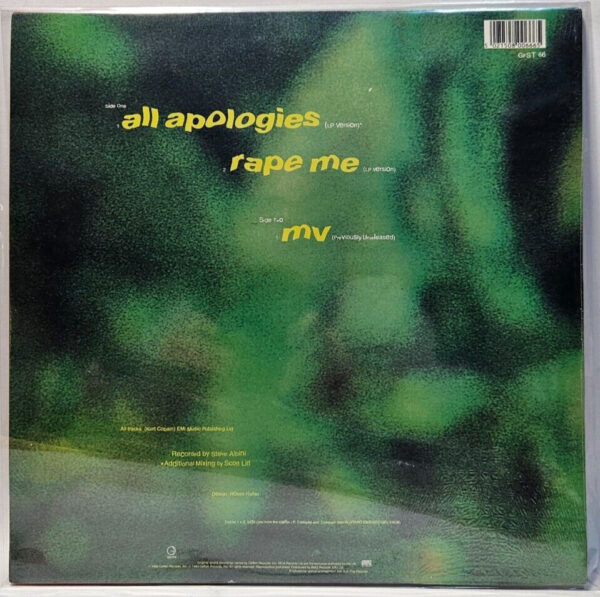 Nirvana - All Apologies / Rape Me / MV - 1993 GRUNGE ROCK 12" 45RPM - NOS SEALED - Image 2