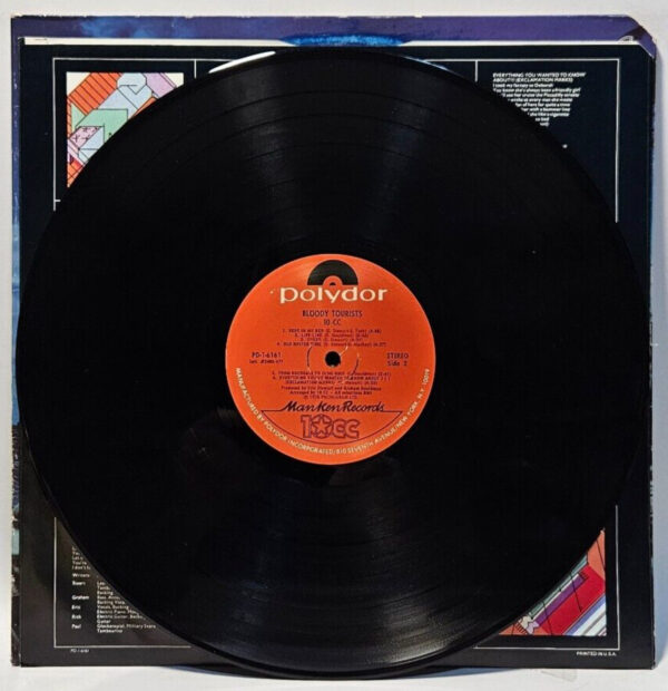 10cc - Bloody Tourists - 1978 ROCK REGGAE - CUTOUT - EX - Ultrasonic Cleaned - Image 4