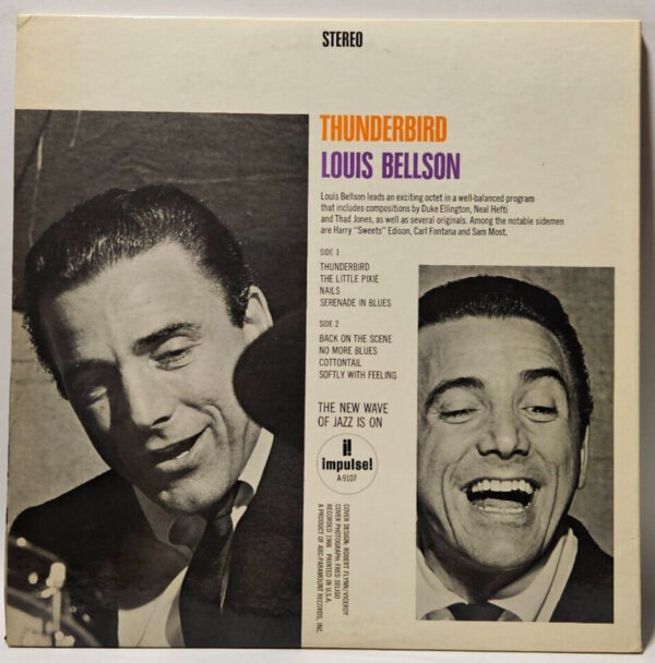 Louis Bellson - Thunderbird - 1966 JAZZ BOP VAN GELDER - EX - Ultrasonic Cleaned - Image 2