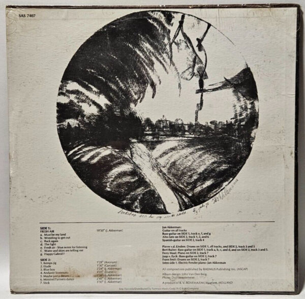 Jan Akkerman (Focus) - Profile - 1972 PROG ROCK - NOS SEALED - Image 2