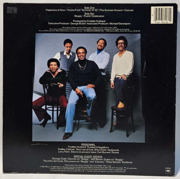 Freddie Hubbard - Skagly - 1980 JAZZ FUNK - EX - Ultrasonic Cleaned - Image 2