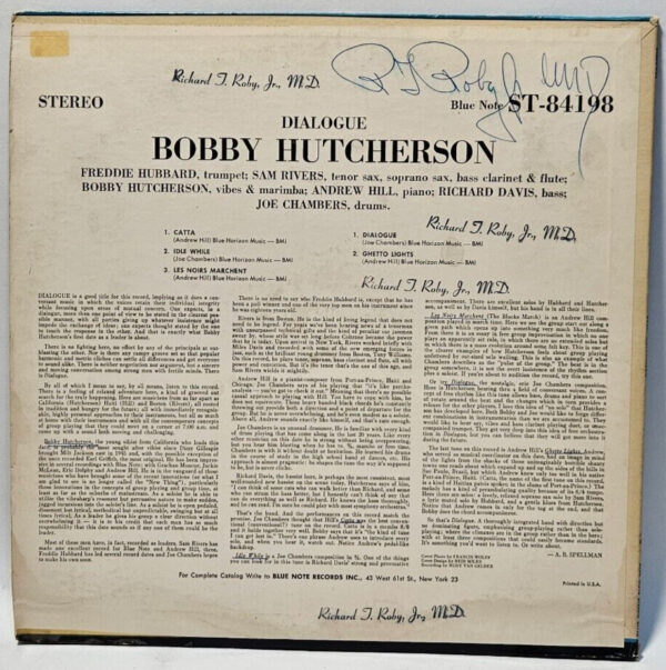 Bobby Hutcherson - Dialogue - 1965 JAZZ - BLUE NOTE RVG EX - Ultrasonic Cleaned - Image 2