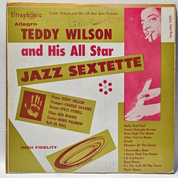 Teddy Wilson - Teddy Wilson And His All-Star Jazz Sextette - 1956 Jazz - VG - Ul