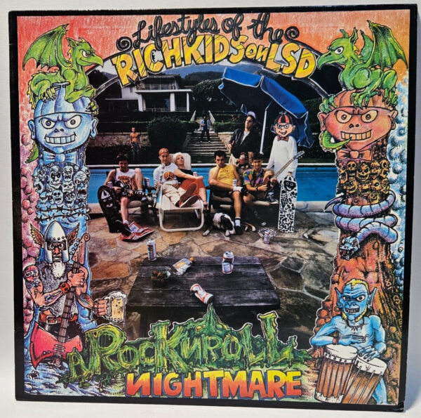 Rich Kids On LSD - Rock N Roll Nightmare - 1987 Rock - EX  - Ultrasonic Clean