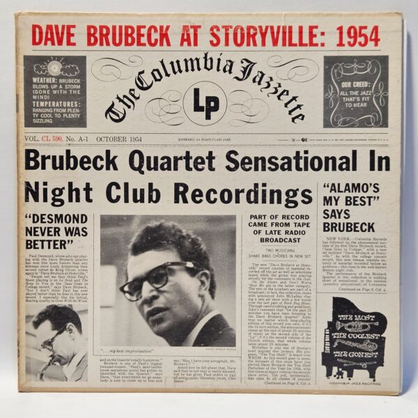 The Dave Brubeck Quartet - Dave Brubeck At Storyville: 1954 - 1954  - EX - UltSn