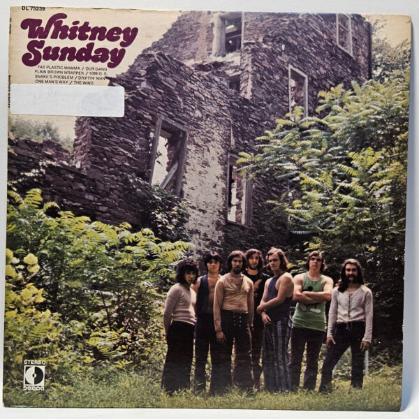 Whitney Sunday - Whitney Sunday - 1970 Rock - EX - Ultrasonic Clean