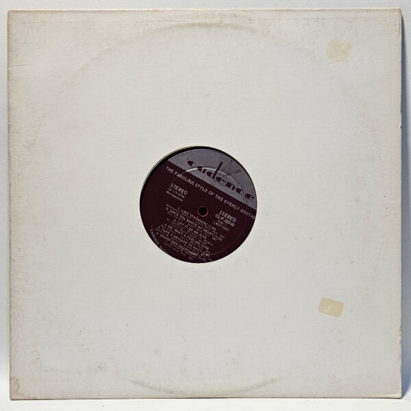 The Everly Brothers - The Fabulous Style Of The Everly Brothers - 1960 Rock - EX
