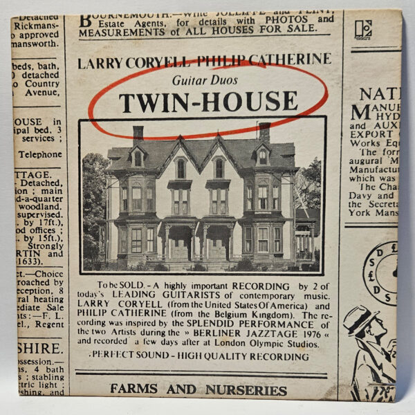 Larry Coryell & Philip Catherine - Twin-House - 1977 - EX - Ultrasonic Clean