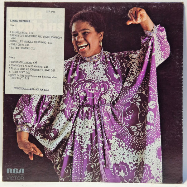 Linda Hopkins - 1973 RCA - Funk Soul Blues Gospel - VG+ - Ultrasonic Clean