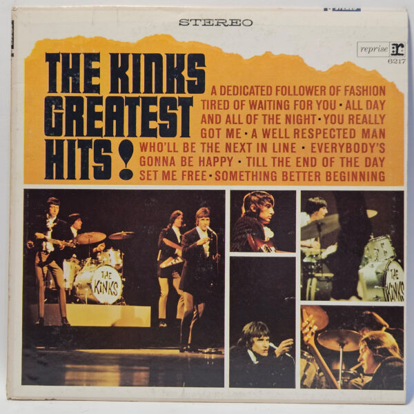 The Kinks - Greatest Hits - 1966 3 color Reprise - EX - Ultrasonic Clean