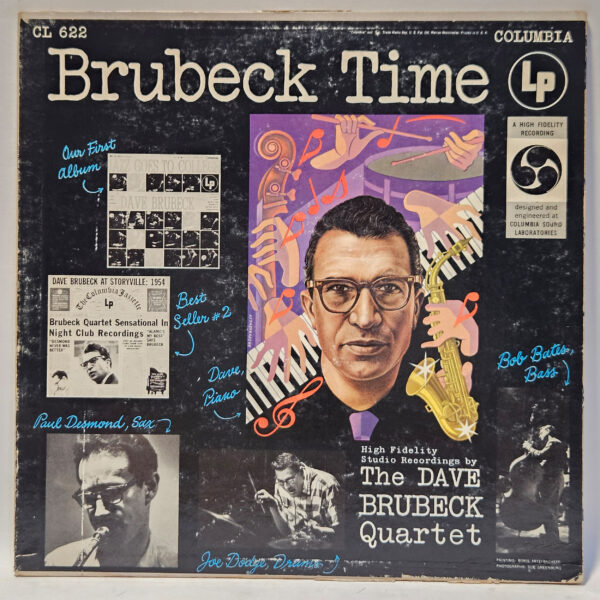 The Dave Brubeck Quartet - Brubeck Time - 1955 - VG - Ultrasonic Clean