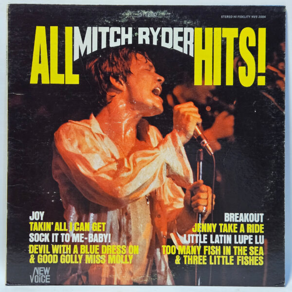 Mitch Ryder - All Mitch Ryder Hits! - 1967 - VG+ - Ultrasonic Clean
