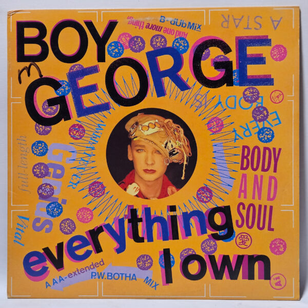 Boy George - Everything I Own - 1987 - EX - Ultrasonic Clean