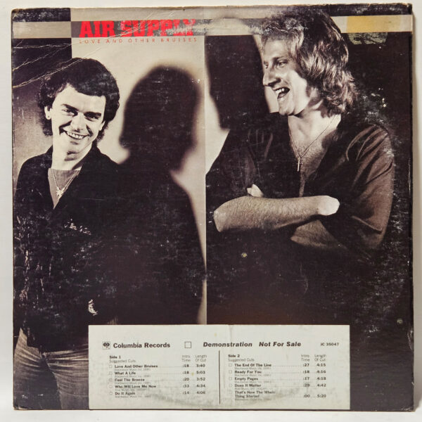 Air Supply - Love and Other Bruises - 1977 - EX - Ultrasonic Clean