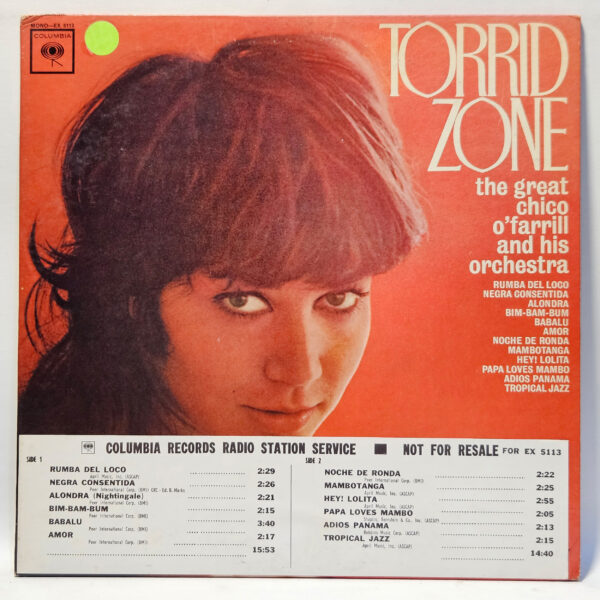 Chico O'Farrill and His Orchestra - Torrid Zone - 1969 Promo - EX - Ultrsnc Cln