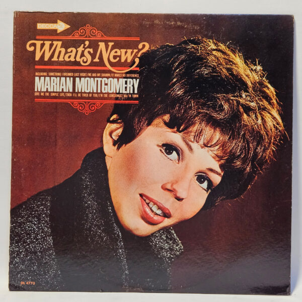 Marian Montgomery - What's New? - 1966 Jazz - EX - Ultrasonic Clean