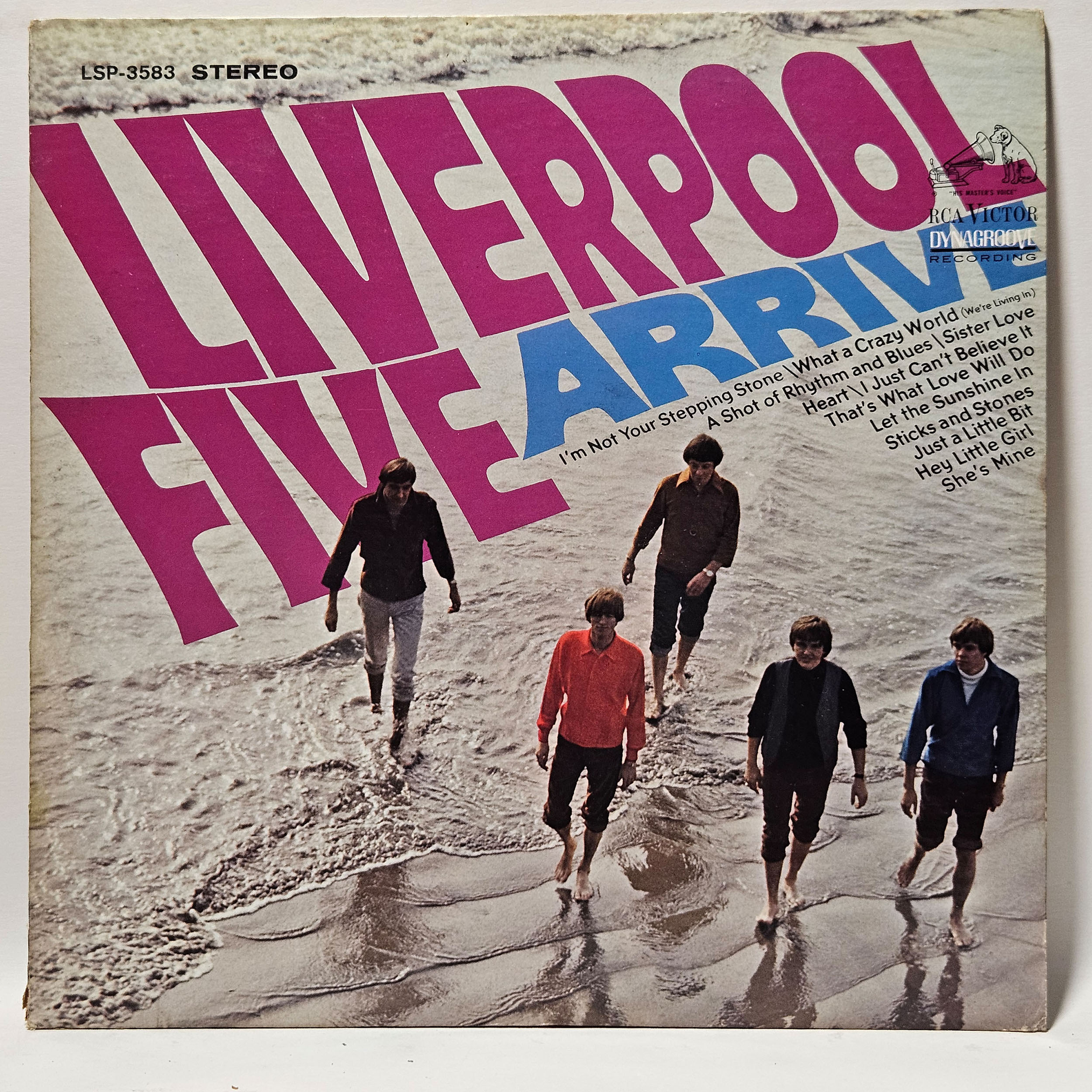 Liverpool Five - Arrive - 1966 Garage - EX - Ultrasonic Clean