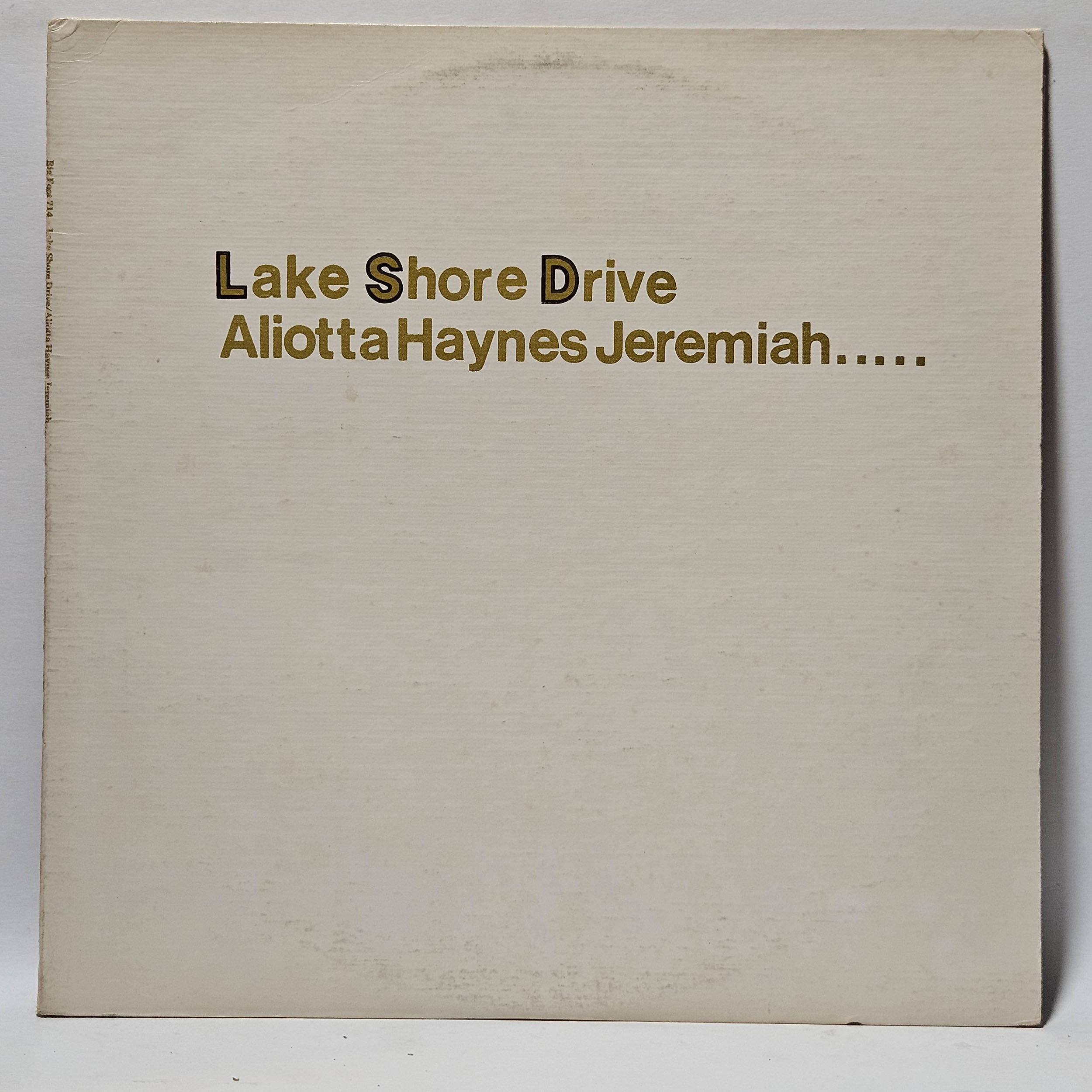 Aliotta Haynes Jeremiah - Lake Shore Drive - 1975 - EX - Ultrasonic Clean