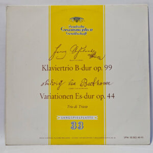 Franz Schubert - Klaviertrio B-dur Op. 99 / Variationen Es-dur Op. 44