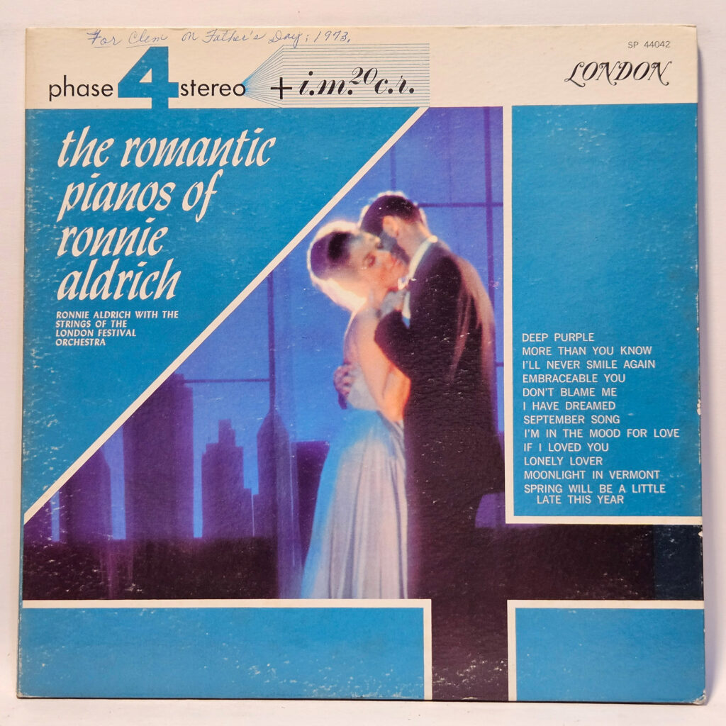 Ronnie Aldrich The Romantic Pianos Of Ronnie Aldrich 147018174885