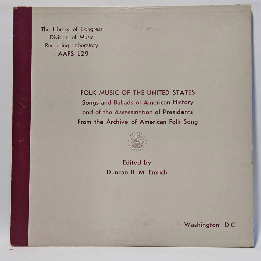 Various Songs And Ballads Of American History And Of The Assassination Of 147034105550