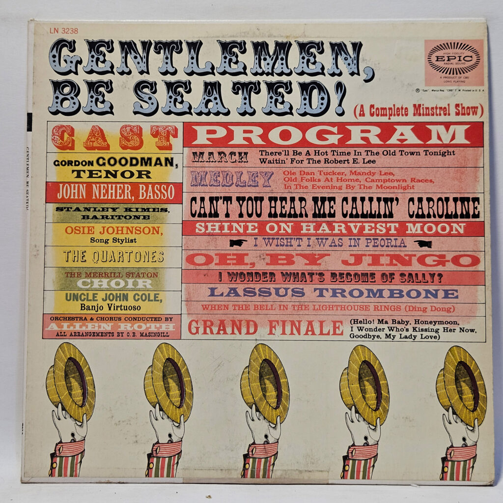 The Quartones Gentlemen, Be Seated ! (A Complete Minstrel Show) 147092846613