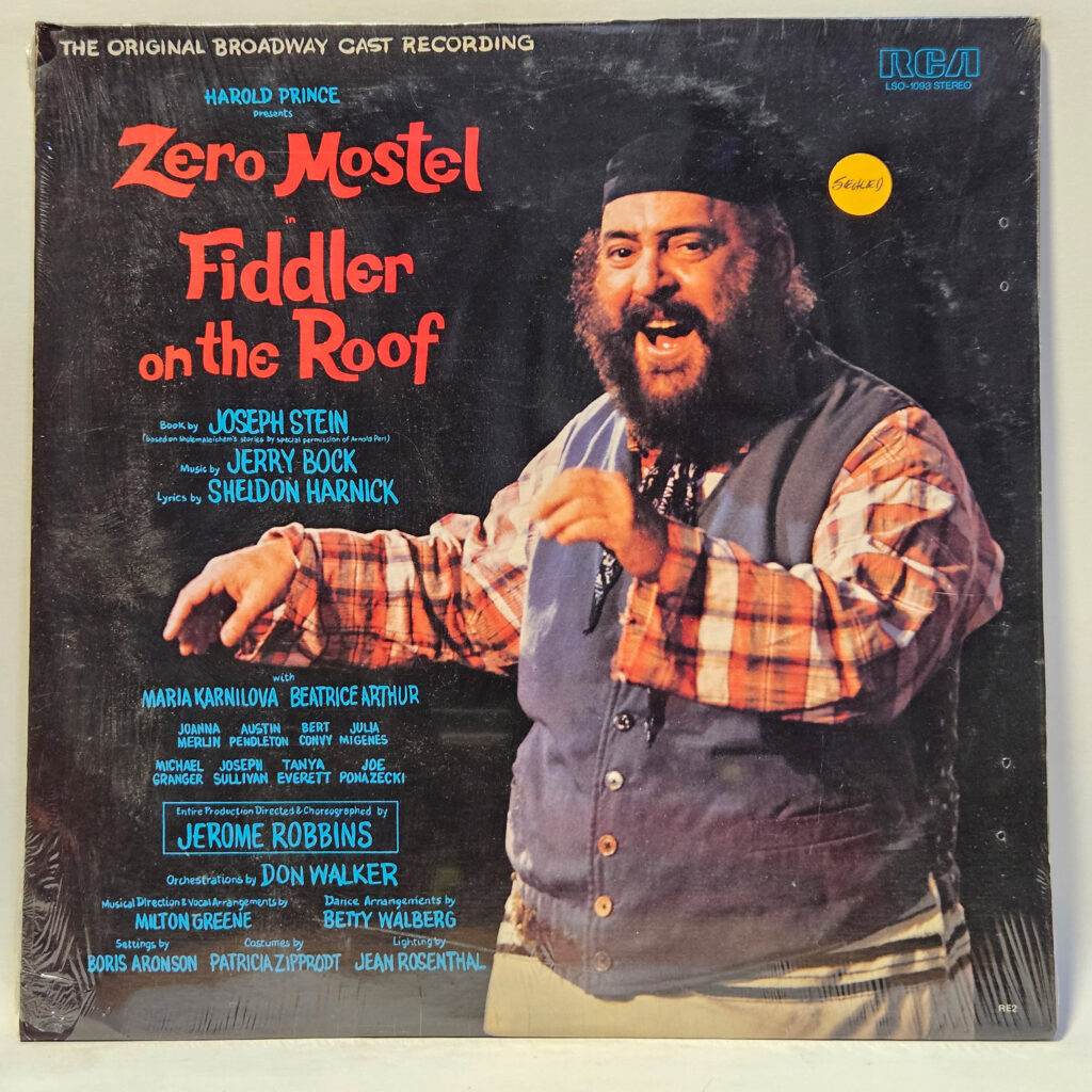 "Fiddler On The Roof" Original Broadway Cast Zero Mostel In Fiddler On The Roof (The Original Broadway Cast Re 147157506861