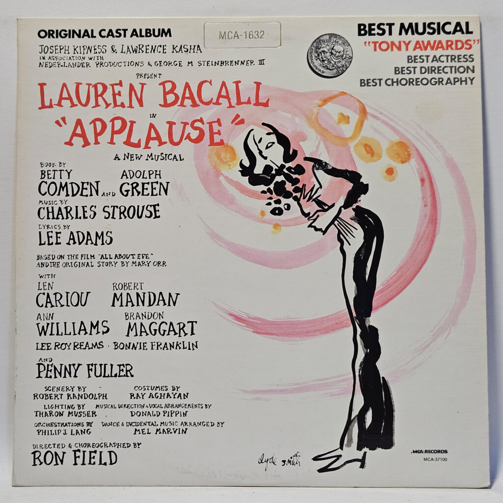 Lauren Bacall Applause (Original Broadway Cast) 147055801115