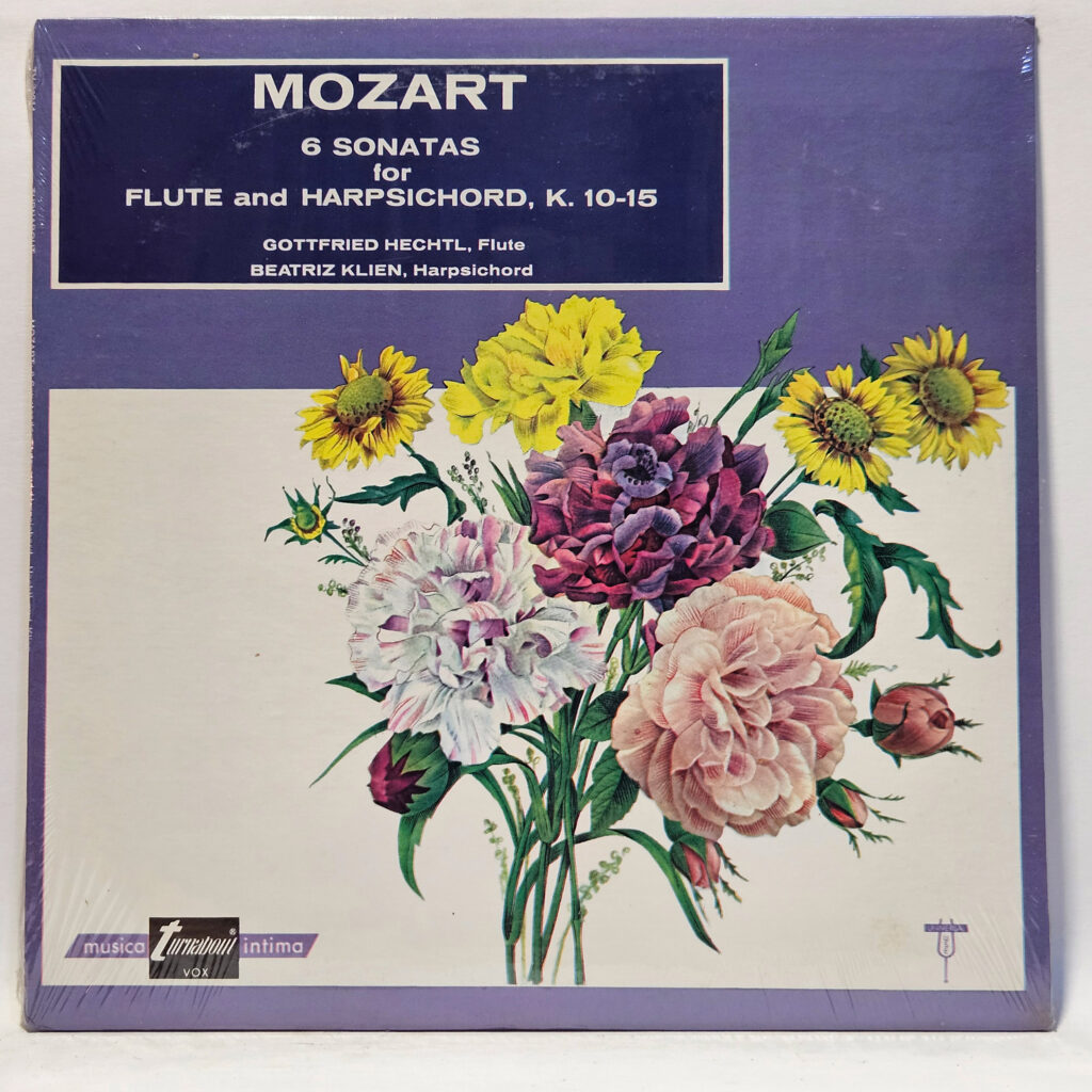 Wolfgang Amadeus Mozart 6 Sonatas For Flute And Harpsichord, K. 10-15 147160853821