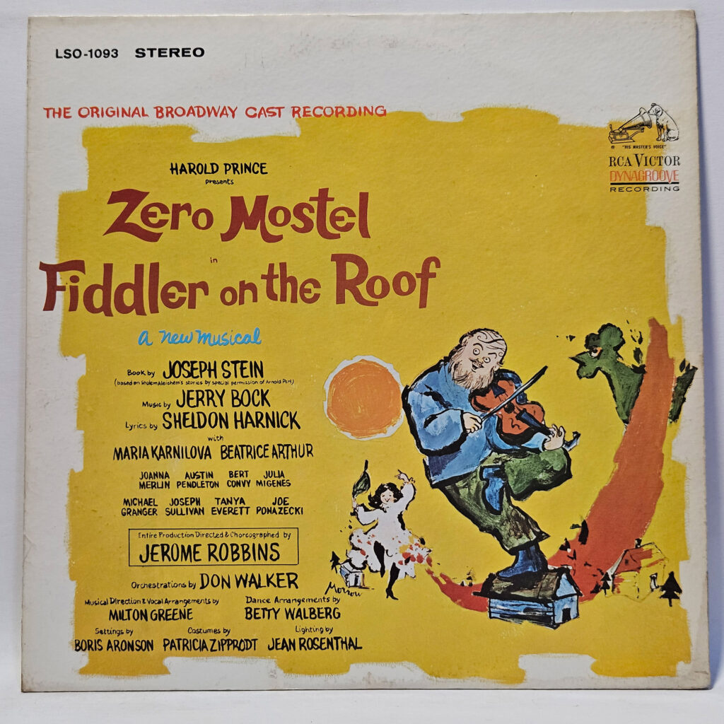 Zero Mostel Fiddler On The Roof (The Original Broadway Cast Recording) 147157507701